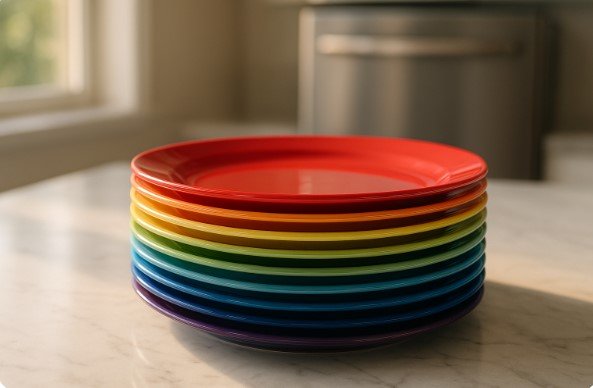 Clean melamine dinnerware set Clean melamine dinnerware set