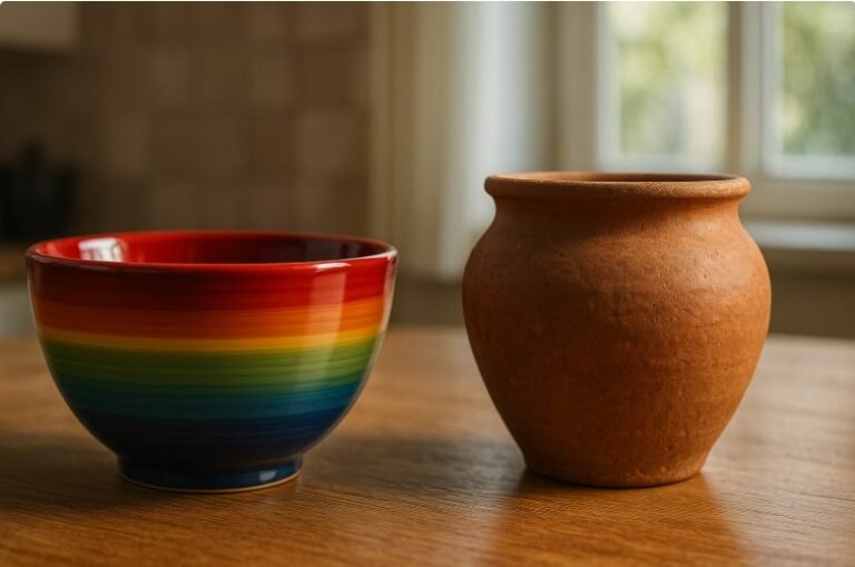 Glazed ceramic vs unglazed handmade pottery comparison Glazed ceramic vs unglazed handmade pottery comparison
