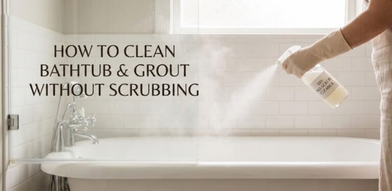 How to Clean Bathtub & Grout Without Scrubbing