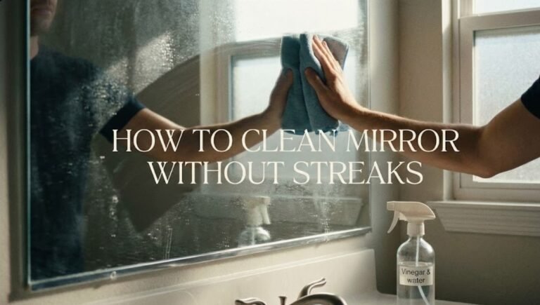 How to Clean Mirror Without Streaks The Method That Finally Stops the Smears How to Clean Mirror Without Streaks (The Method That Finally Stops the Smears)