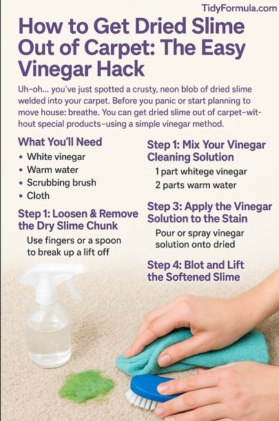 How to Get Dried Slime Out of Carpet How to Get Dried Slime Out of Carpet