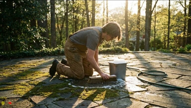 How to clean patio without pressure washer How to clean patio without pressure washer