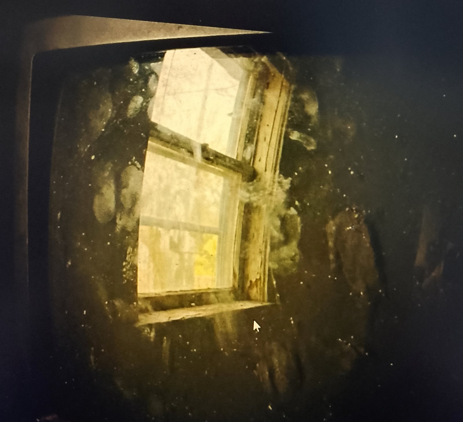 dusty tv A dusty TV screen showing static cling marks
