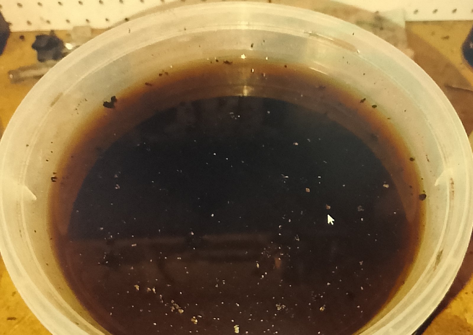 water bucket Dirty water collected from AC cleaning