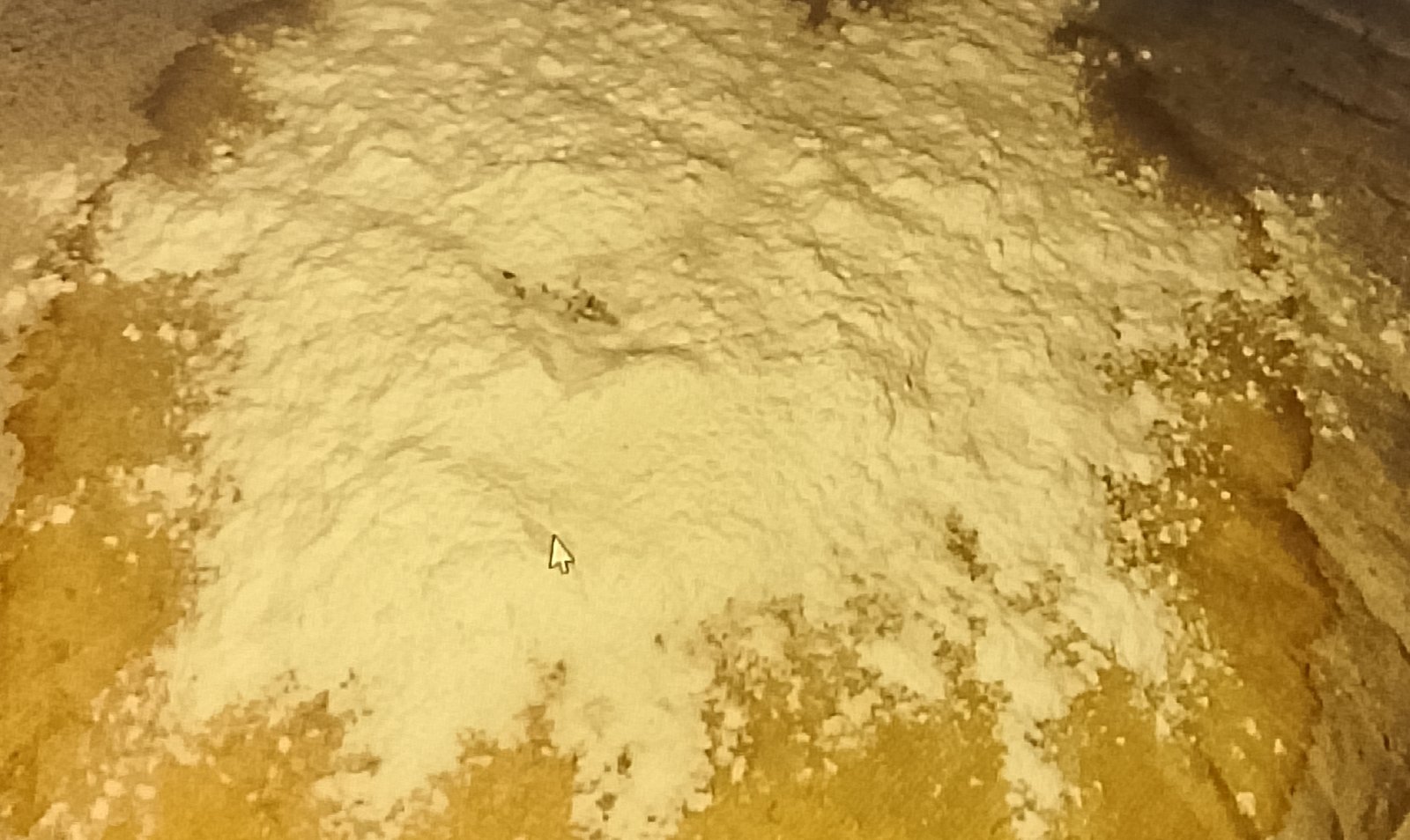 baking soda on bed Baking soda covering the wet spot on mattress topper