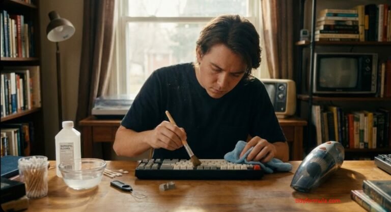 how to clean a keyboard without compressed air