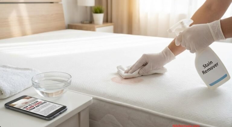 how to clean blood stains from mattress