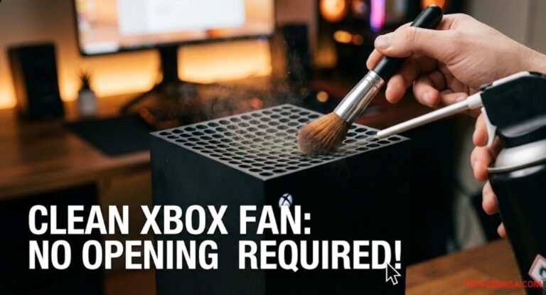 how to clean xbox series x fan without opening