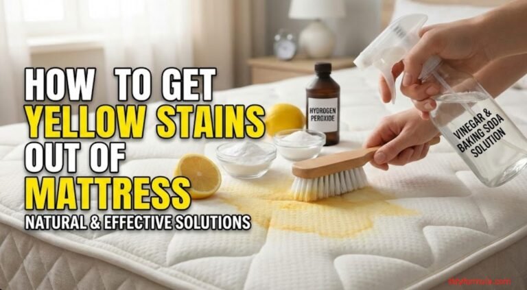 how to get yellow stain out of mattress