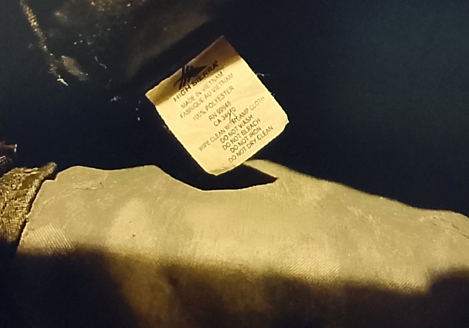 main compartment Checking the interior lining of a Lululemon backpack