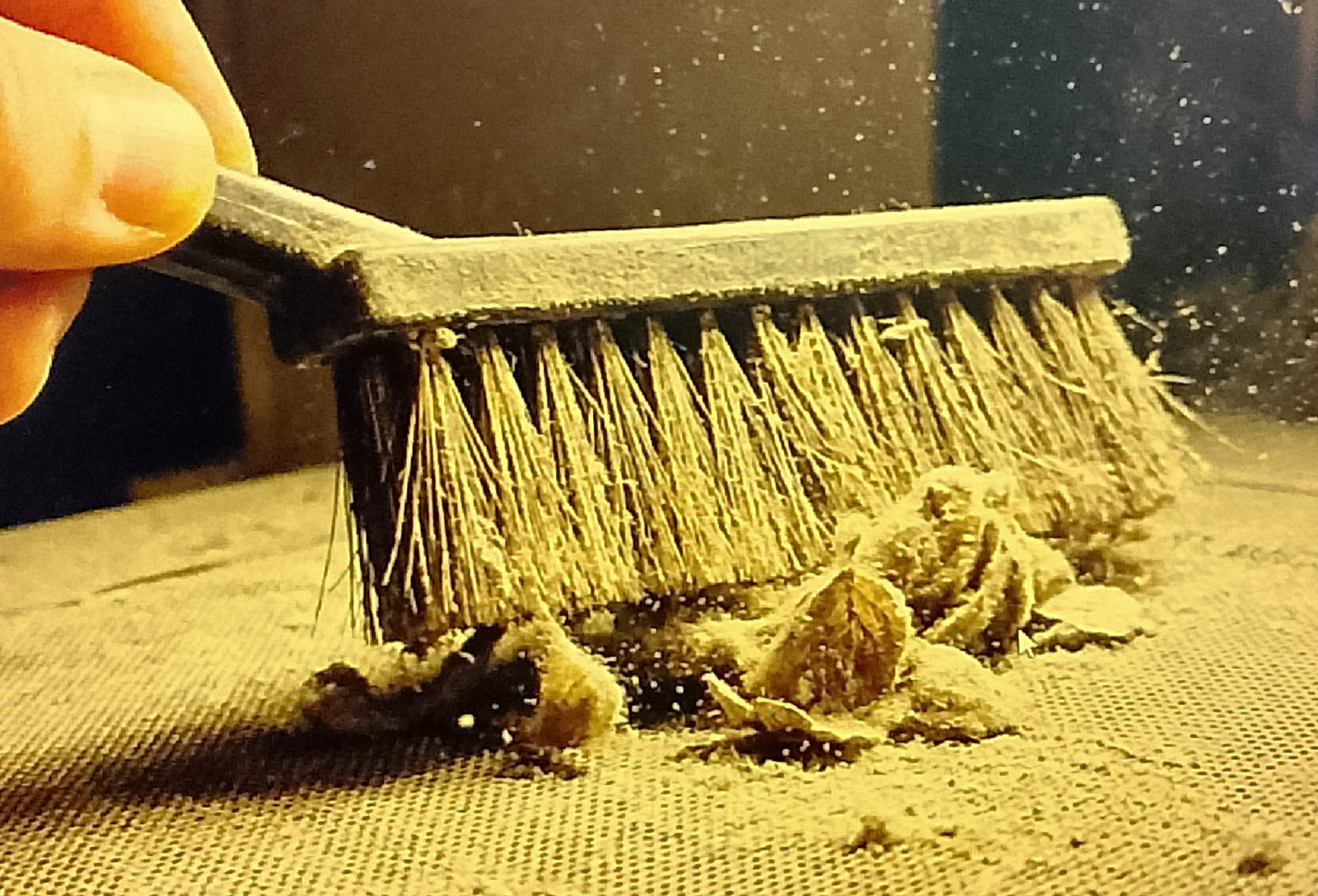 using a soft braintbrush to Clean Inside of PC Without Compressed Air