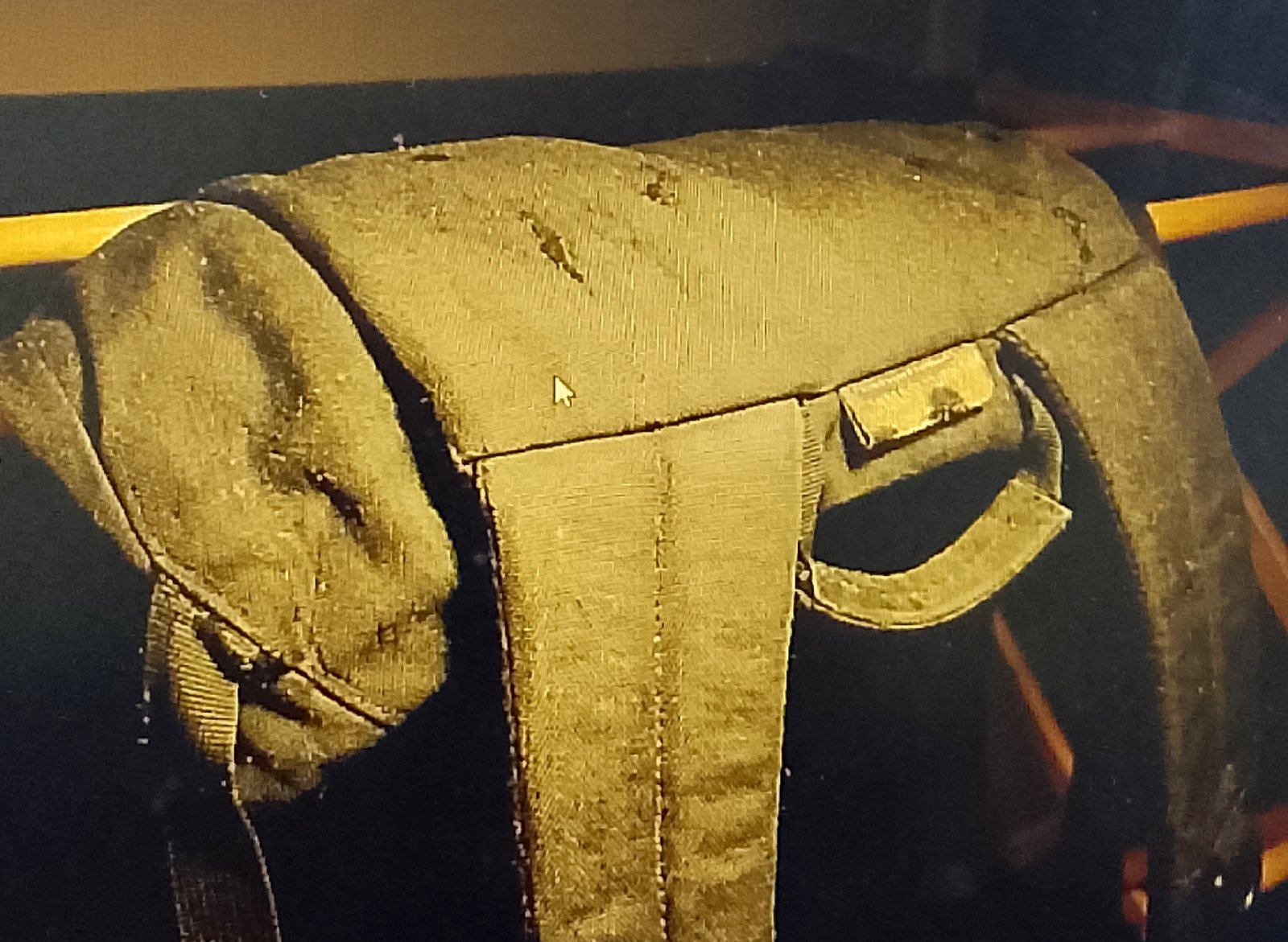 Backpack straps drying properly