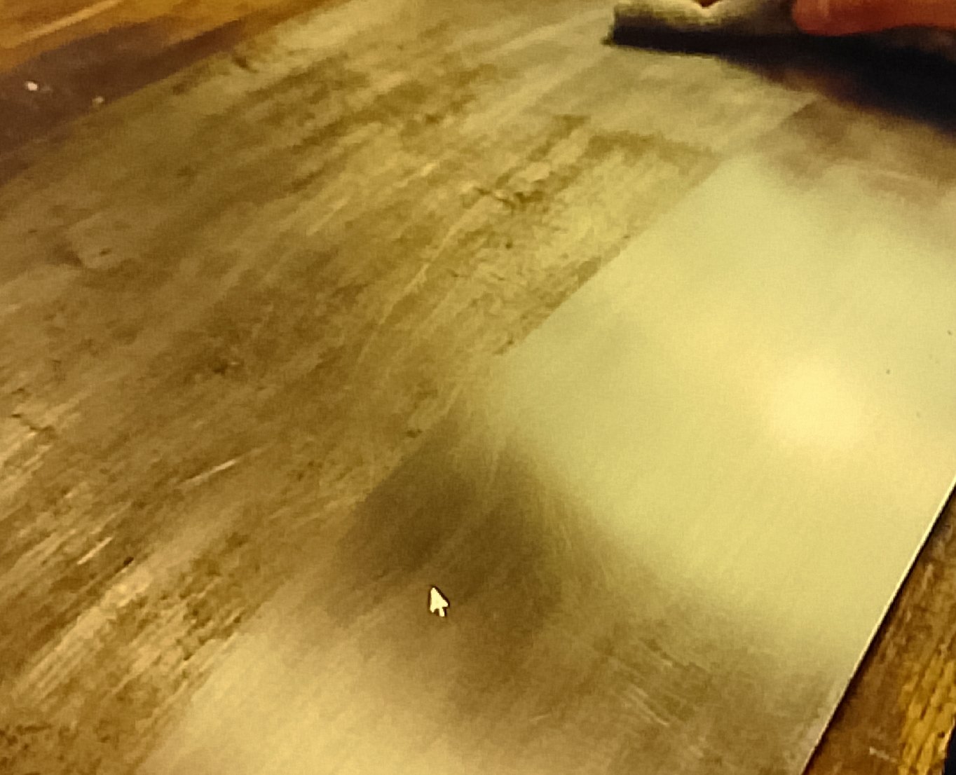 surface softer silver Silver surface glowing after cleaning with foil method