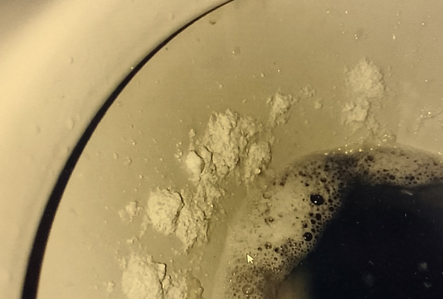 white powder cleaning Pouring citric acid powder into toilet bowl to clean stains