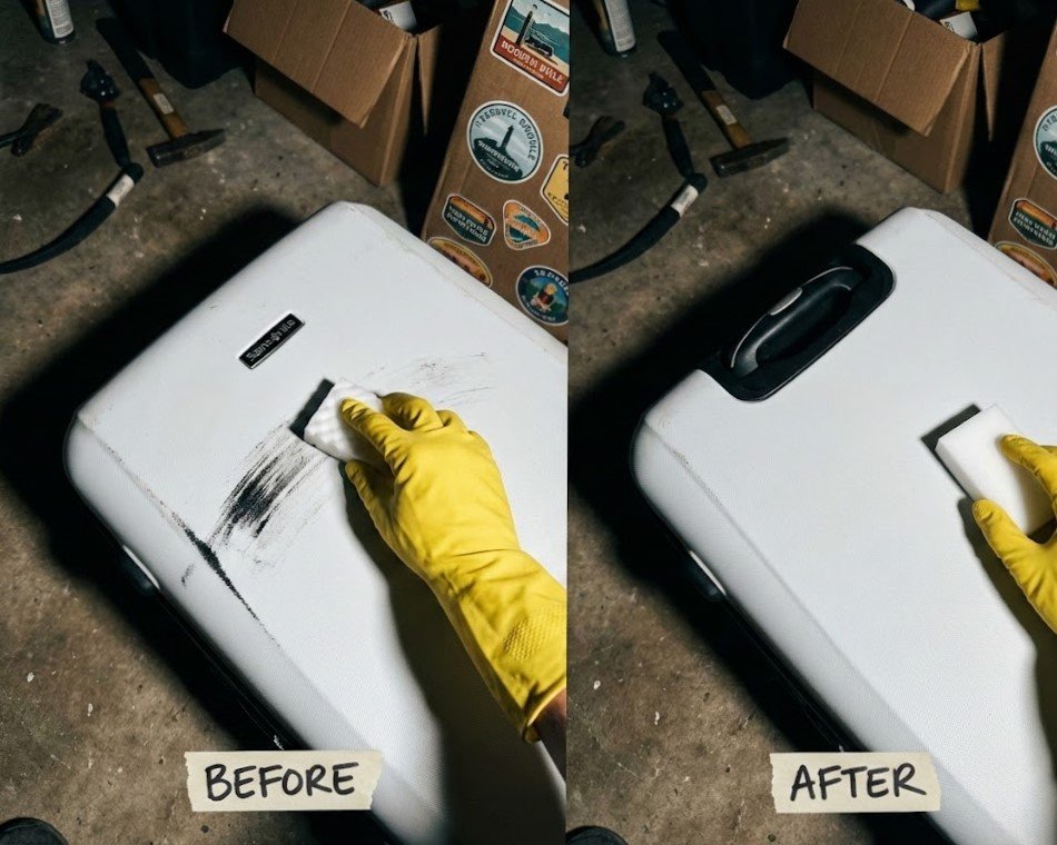 How to Clean Samsonite Hard Case Luggage 1