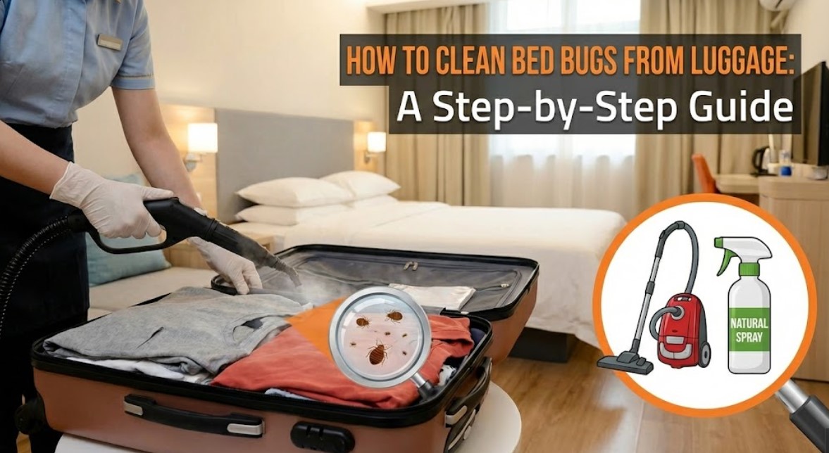 How to clean bed bugs from luggage