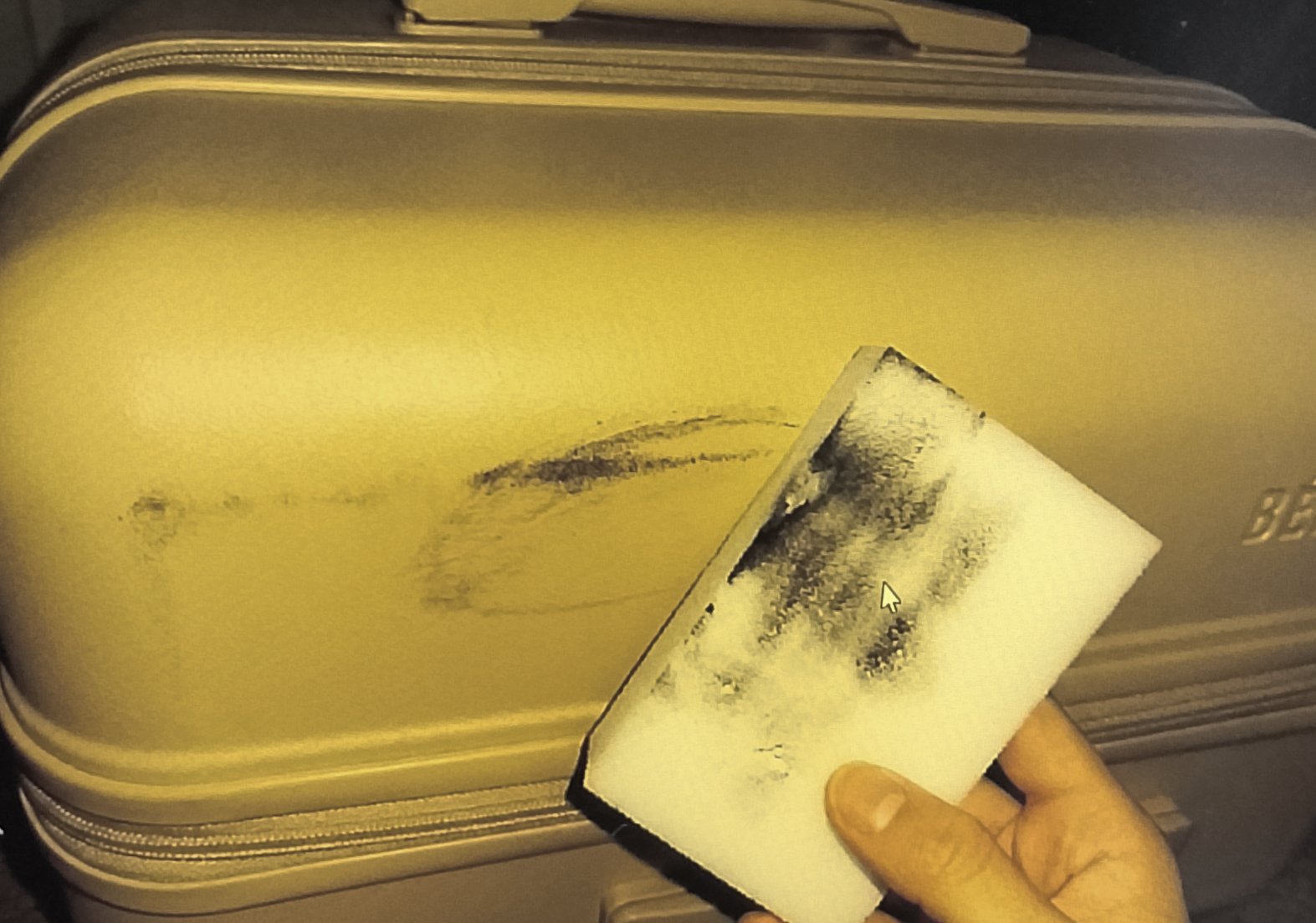 Step 1: How to Clean Béis Glossy Luggage (Hard Shells)