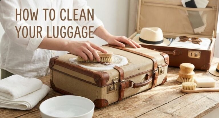 how to clean a luggage