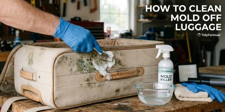 how to clean mold off luggage