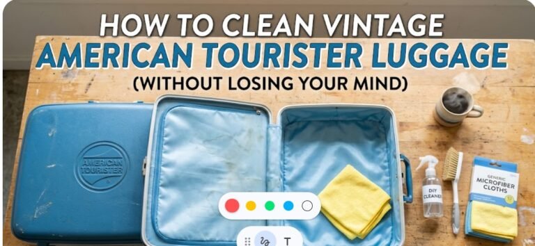 How to Clean Vintage American Tourister Luggage