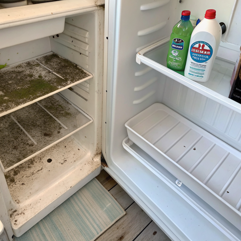 LlW6HGMR2JJmxHI9Nff3N zhleezMA Refrigerator shelf partly clean with mold remaining on one side