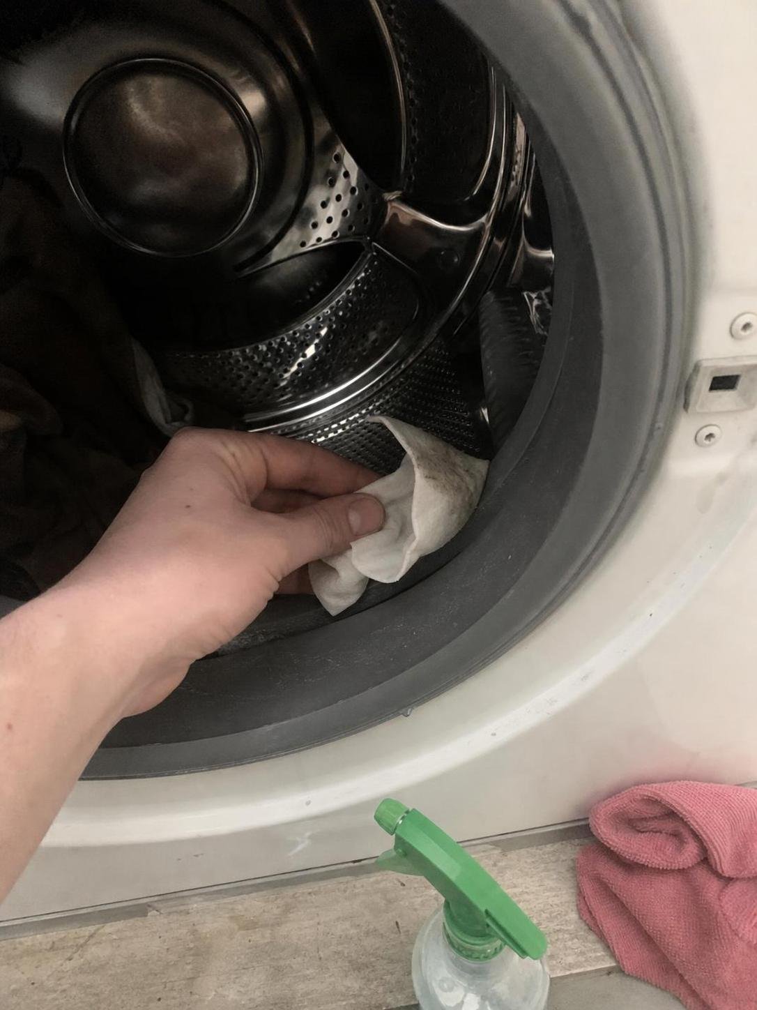 Close-up household cleaning method for how to remove pet hair from washing machine; best way to remove pet hair from washing machine; remove pet hair from washing machine without damage; safe cleaner for pet hair from washing machine; how to prevent pet hair from washing machine; pet hair from washing machine cleaning mistakes