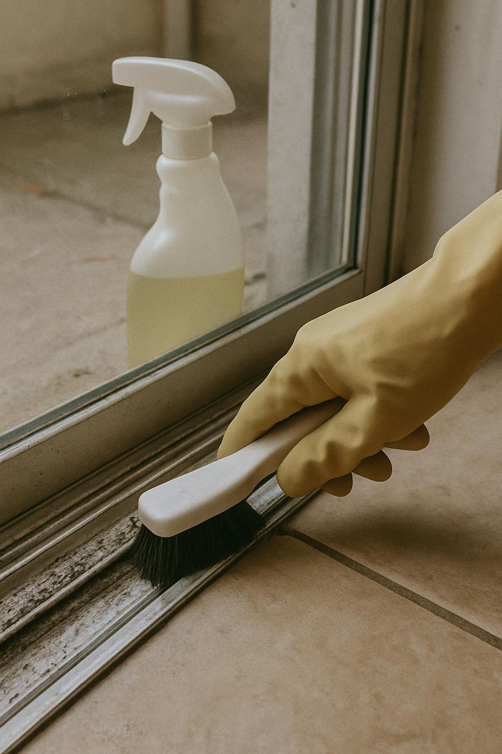 cleaning method 🟩2. Row number 2 148 Close-up of cleaninghow to clean sliding glass door tracks