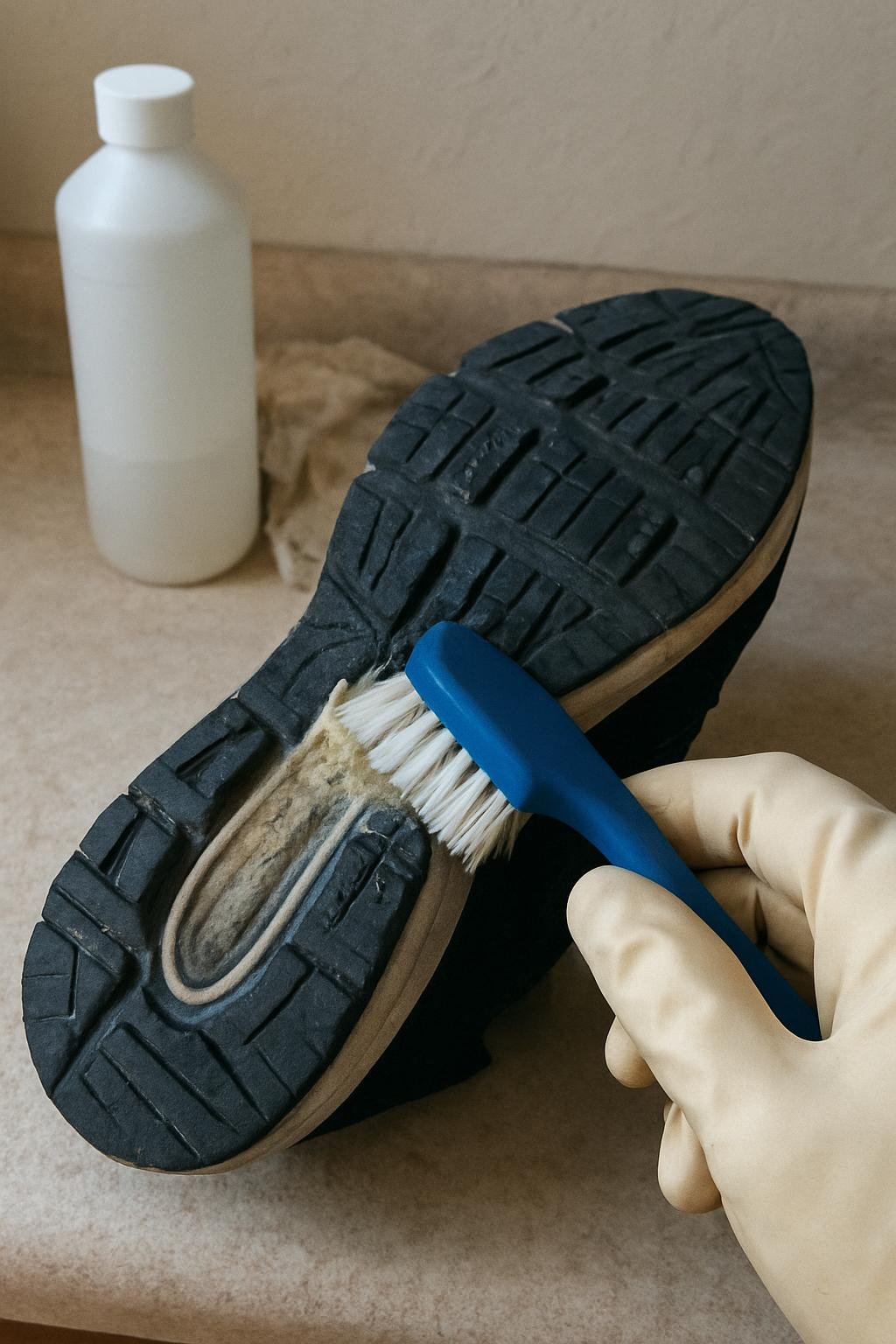 cleaning method 🟩2. Row number 2 172 Close-up of cleaninghow to remove gum from shoe soles