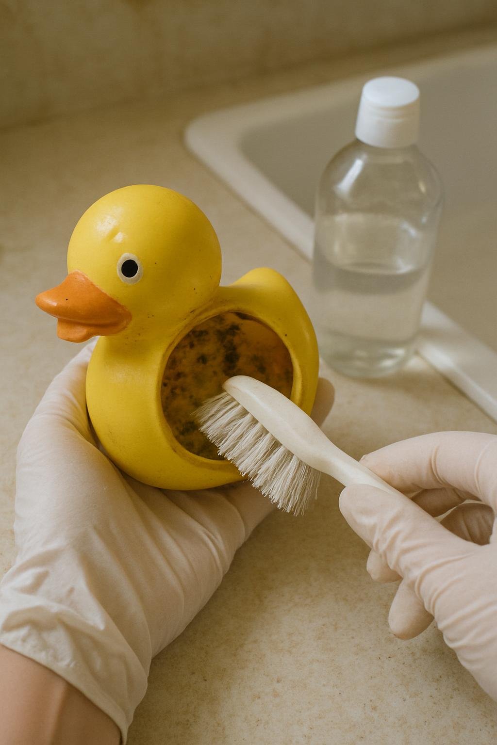 cleaning method 🟩2. Row number 2 178 Close-up of cleaninghow to clean mold inside bath toys