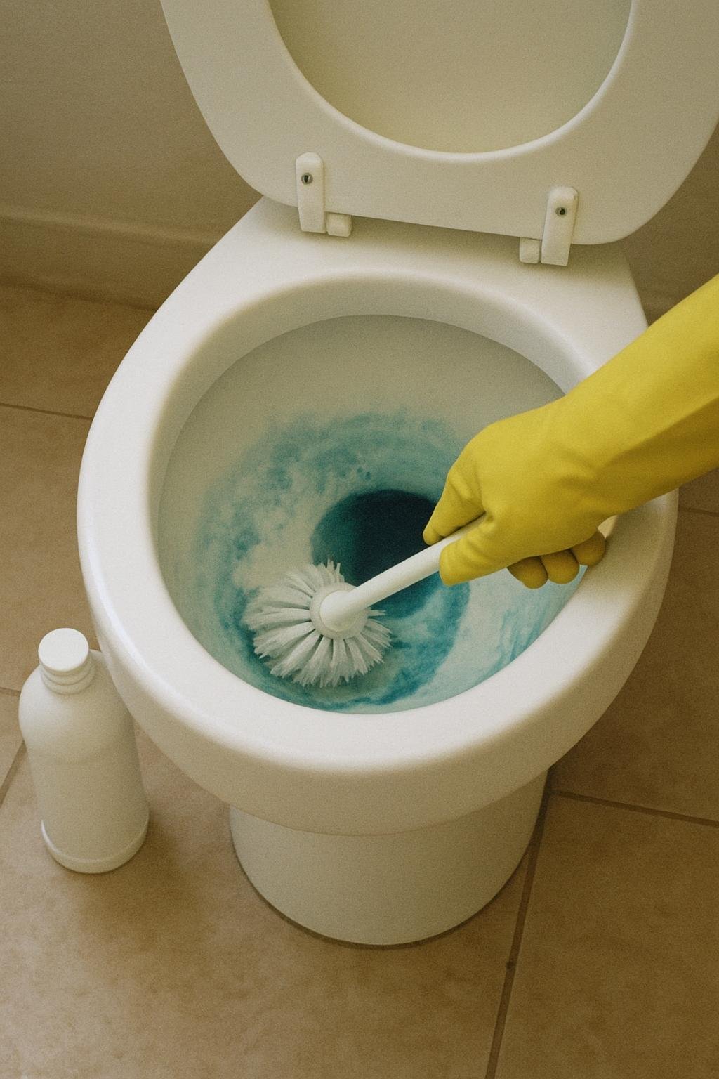 cleaning method 🟩2. Row number 2 202 Close-up of cleaninghow to remove blue stains from toilet bowl