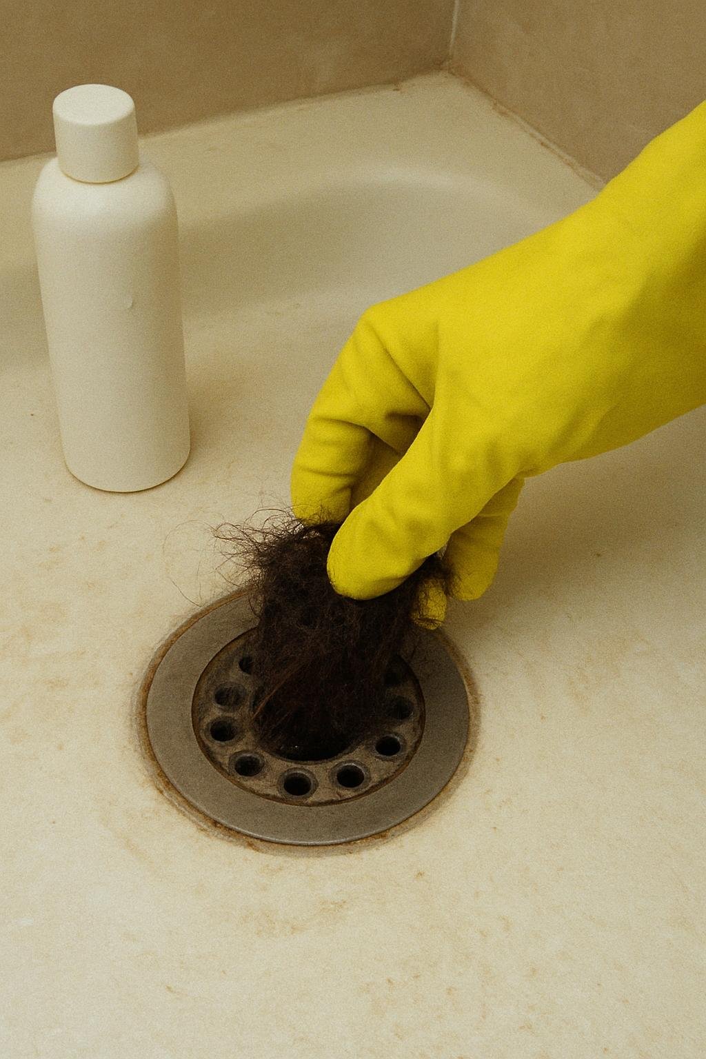 cleaning method 🟩2. Row number 2 203 Close-up of cleaninghow to clean hair from shower drain without chemicals