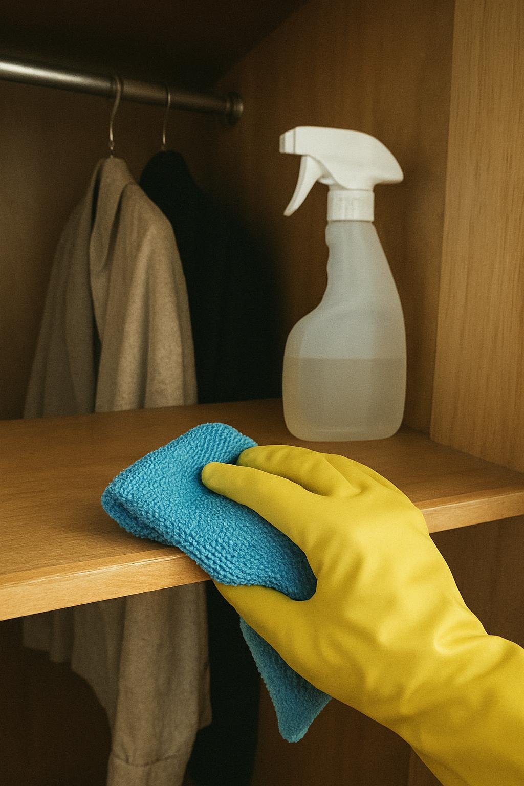 cleaning method 🟩2. Row number 2 207 Close-up of cleaningwardrobe reset checklist