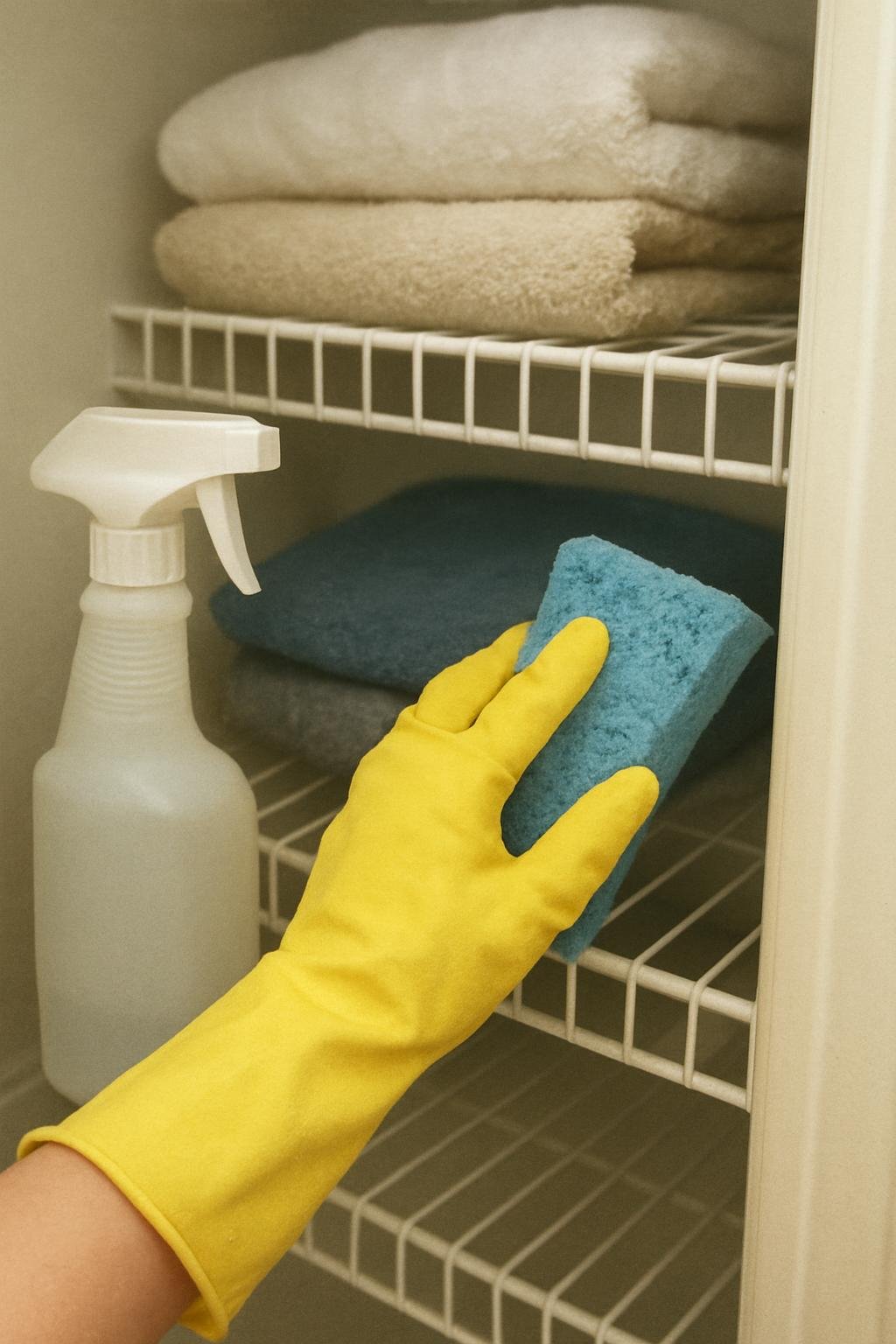 cleaning method 🟩2. Row number 2 209 Close-up of cleaninglinen closet reset checklist