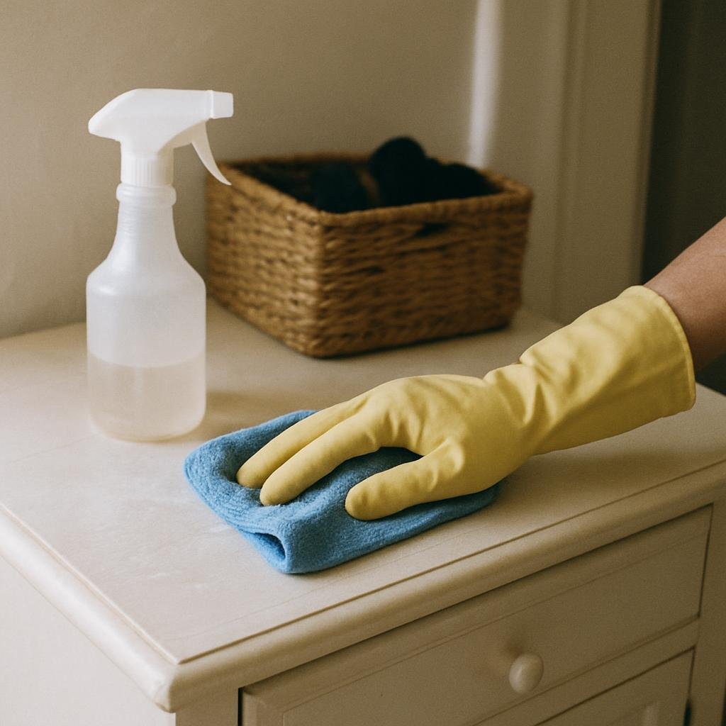 cleaning method 🟩2. Row number 2 213 Close-up of cleaningentryway reset routine