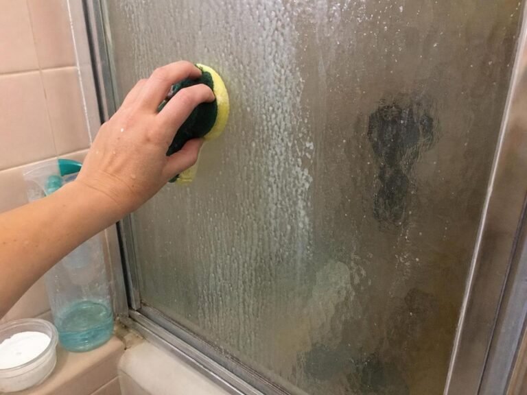 output1 104 Real household cleaning scene for how to remove soap scum from textured shower glass; best way to remove soap scum from textured shower glass; remove soap scum from textured shower glass without damage; safe cleaner for soap scum from textured shower glass; how to prevent soap scum from textured shower glass; soap scum from textured shower glass cleaning mistakes