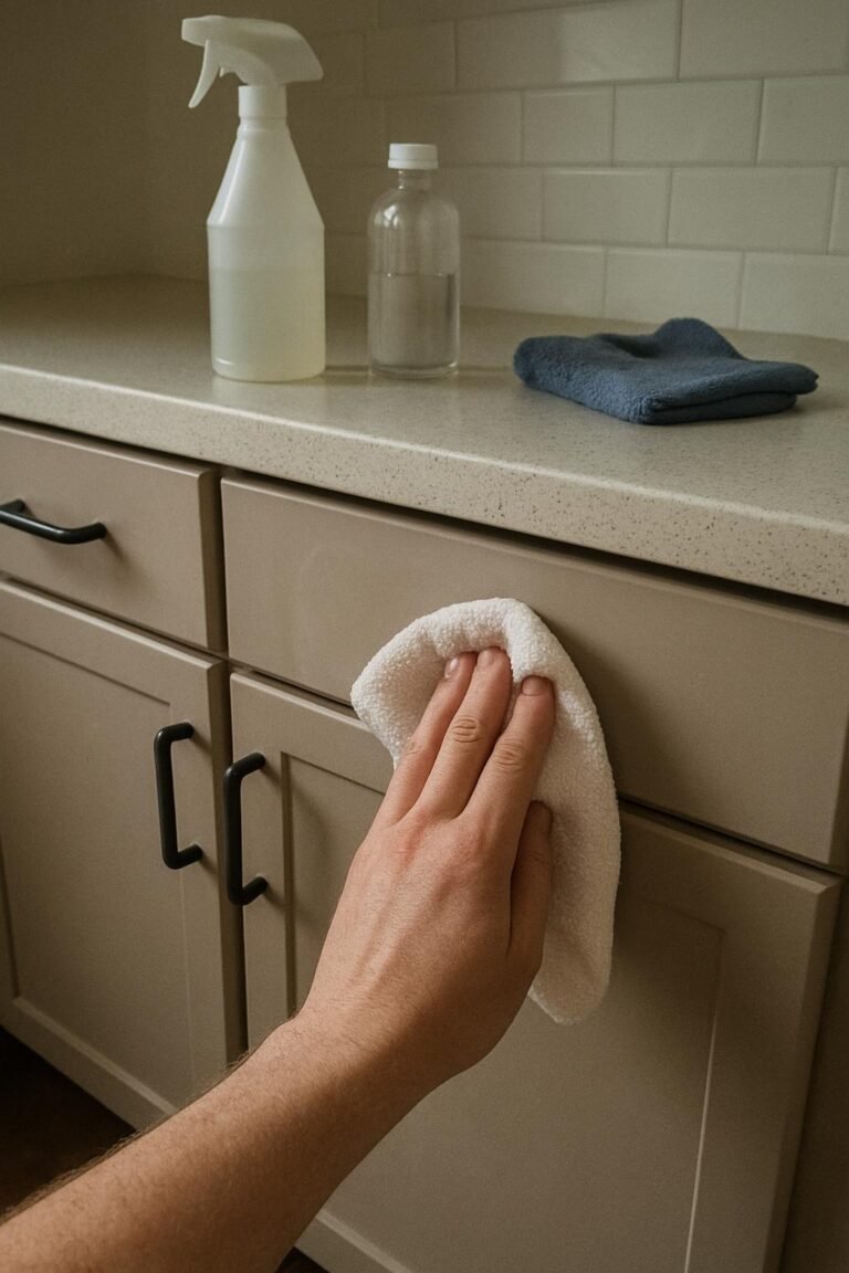 Real household cleaning scene for how to clean matte kitchen cabinets without streaks; best way to clean matte kitchen cabinets without streaks; clean matte kitchen cabinets without streaks without damage; safe cleaner for matte kitchen cabinets without streaks; matte kitchen cabinets without streaks cleaning mistakes; how often to clean matte kitchen cabinets without streaks