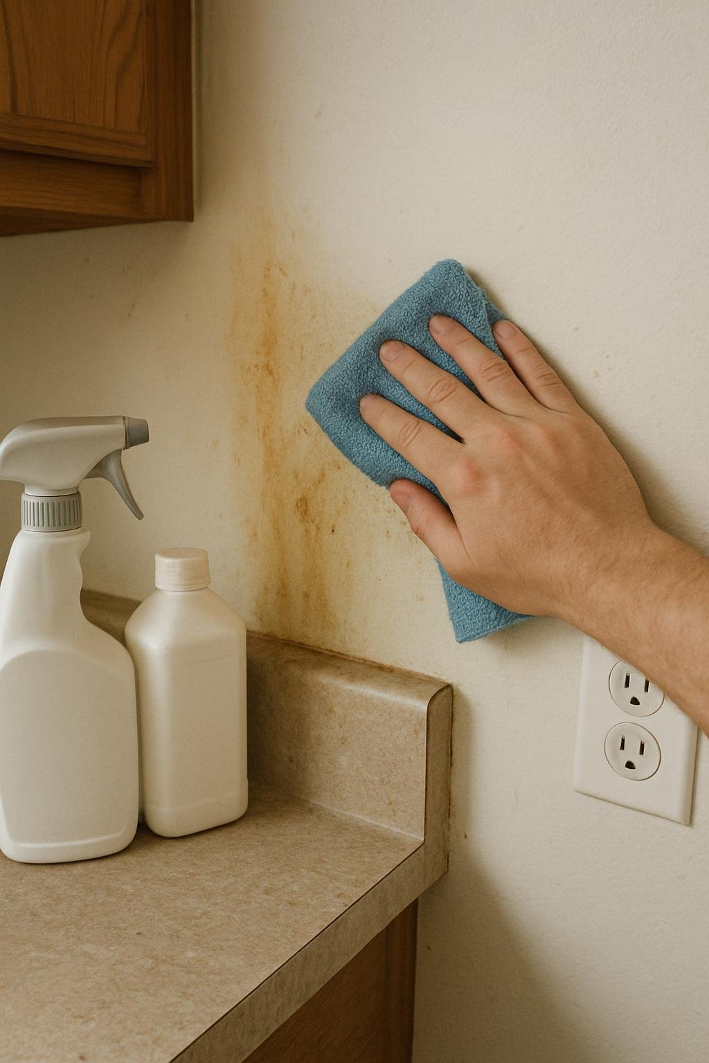 Real household cleaning scene for how to remove grease from kitchen walls; best way to remove grease from kitchen walls; remove grease from kitchen walls without damage; safe cleaner for grease from kitchen walls; how to prevent grease from kitchen walls; grease from kitchen walls cleaning mistakes