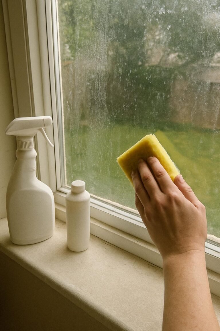 Real household cleaning scene for how to remove hard water stains from exterior windows; best way to remove hard water stains from exterior windows; remove hard water stains from exterior windows without damage; safe cleaner for hard water stains from exterior windows; how to prevent hard water stains from exterior windows; hard water stains from exterior windows cleaning mistakes