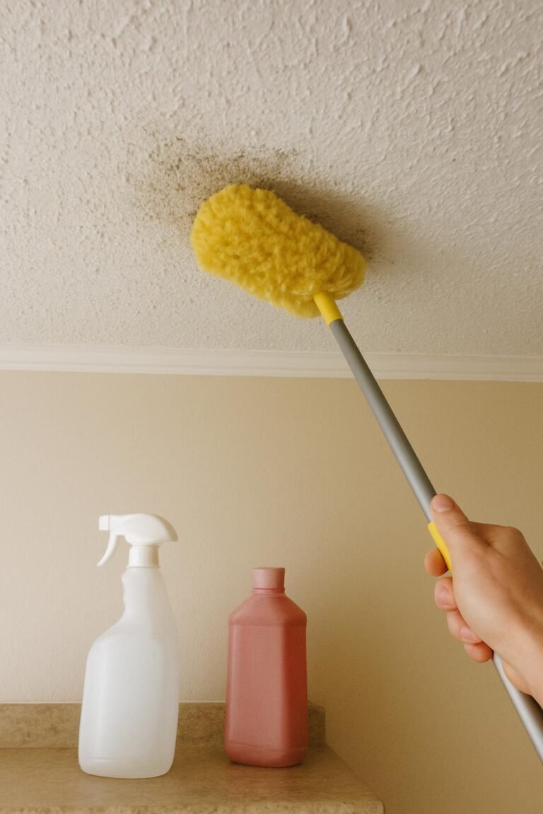 Real household cleaning scene for how to clean dust from popcorn ceiling; best way to clean dust from popcorn ceiling; clean dust from popcorn ceiling without damage; safe cleaner for dust from popcorn ceiling; dust from popcorn ceiling cleaning mistakes; how often to clean dust from popcorn ceiling