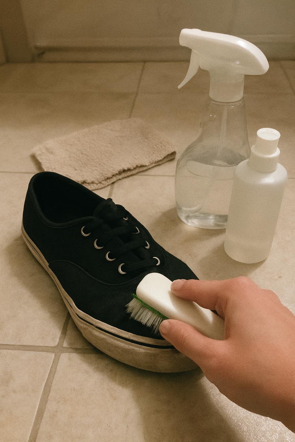 Real household cleaning scene for how to clean rubber shoe soles without yellowing; best way to clean rubber shoe soles without yellowing; clean rubber shoe soles without yellowing without damage; safe cleaner for rubber shoe soles without yellowing; rubber shoe soles without yellowing cleaning mistakes; how often to clean rubber shoe soles without yellowing