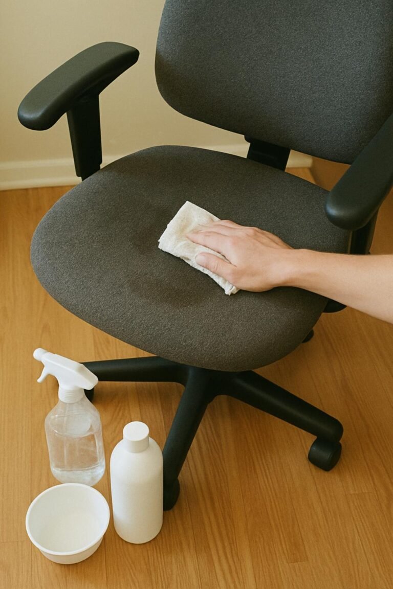 output1 187 Real household cleaning scene for how to clean a fabric office chair; best way to clean a fabric office chair; clean a fabric office chair without damage; safe cleaner for a fabric office chair; a fabric office chair cleaning mistakes; how often to clean a fabric office chair