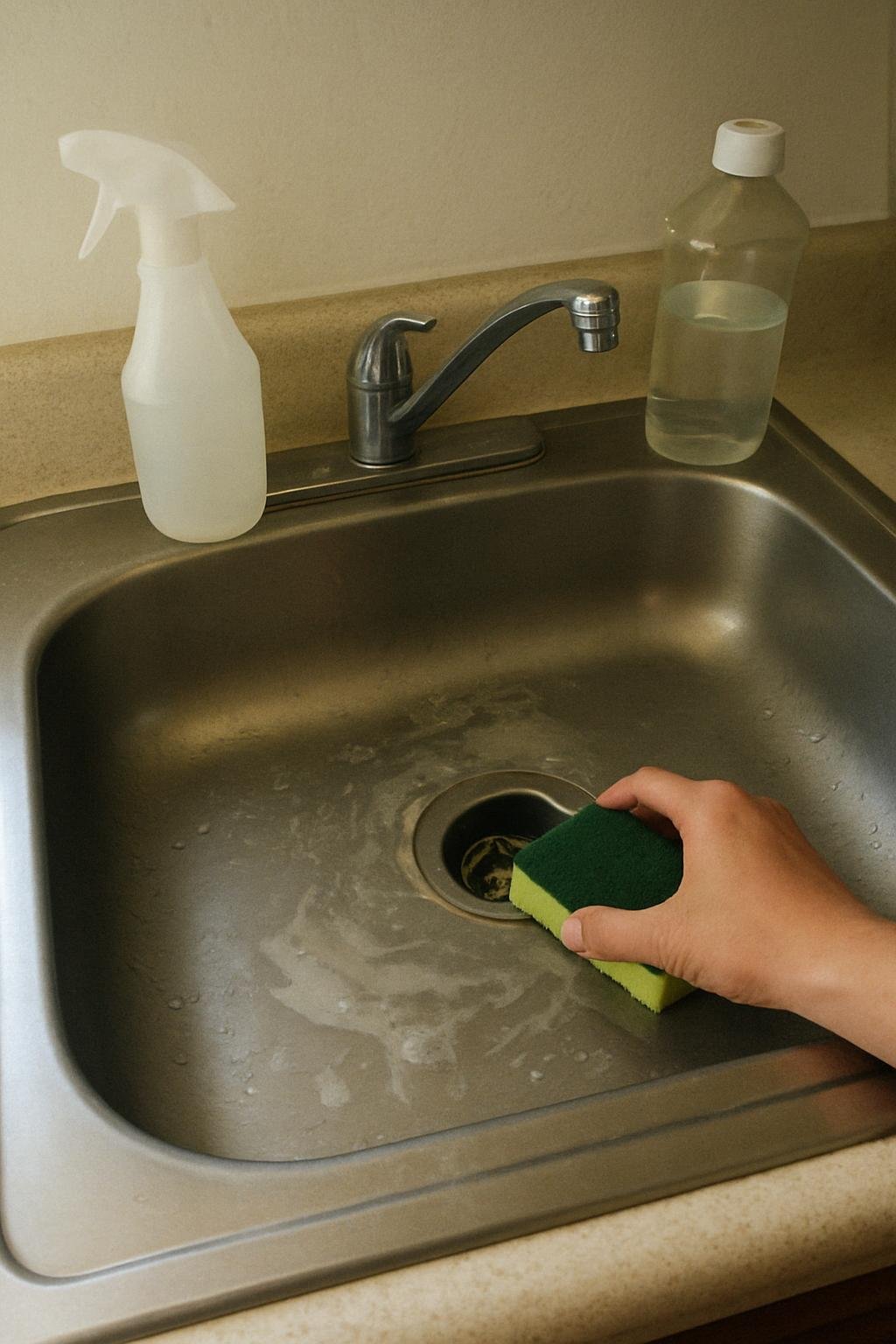 output1 197 Household cleaning setup for how to remove fish smell from kitchen