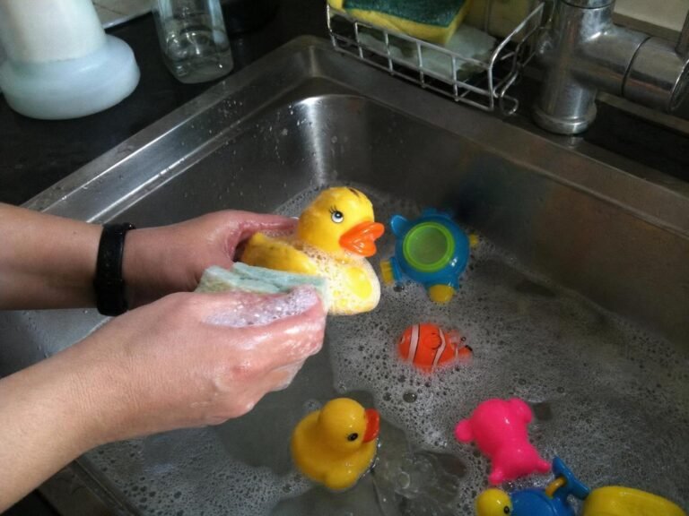 output1 24 Real household cleaning scene for washing toys activity benefits washing toys benefits for toddlers